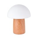 Naturalna lampa stołowa ze ściemniaczem i szklanym kloszem (wys. 32 cm) Alice – Gingko