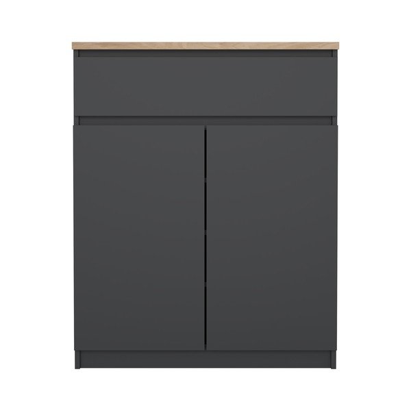 Ciemnoszara komoda 80x100x40 cm Naia – Tvilum-image-3
