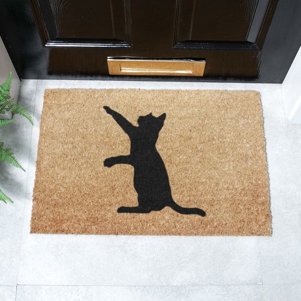 Wycieraczka z włókna kokosowego 40x60 cm Cat – Artsy Doormats-image-2