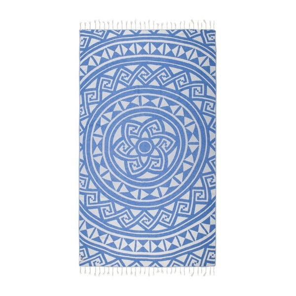 Niebieski ręcznik hammam Kate Louise Mirabelle, 165x100 cm