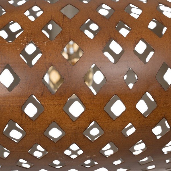 Lampa wisząca w kolorze złota z metalowym kloszem ø 56 cm – Ixia-image-3