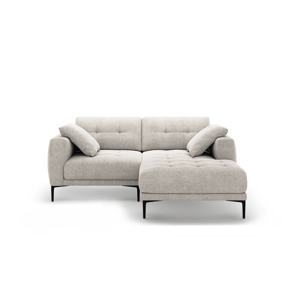 Beżowy narożnik (prawostronny/z szezlongiem) Bemy – Micadoni 