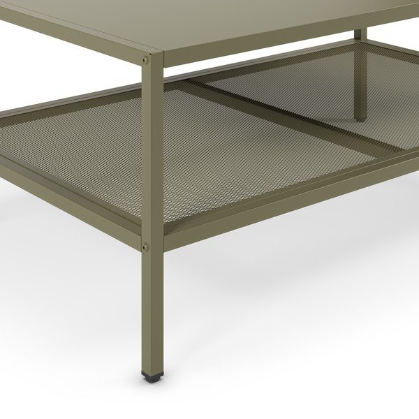 Zielony metalowy stolik 60x100 cm Fayna – Marckeric-image-3