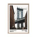 Obraz drukowany z ramą w zestawie 50x70 cm NY Bridge – Styler