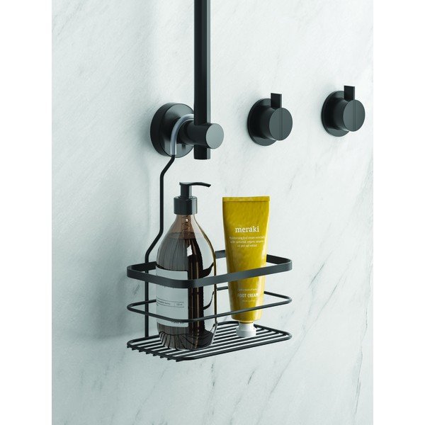 Czarna wisząca półka łazienkowa Origin - Metaltex-image-1