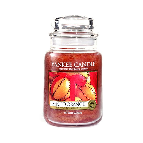 Świeca zapachowa Yankee Candle Pomarańcza z odrobiną przypraw, czas palenia 110–150 godzin