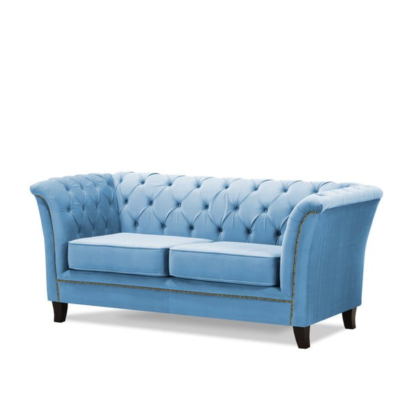 Niebieska sofa dwuosobowa Wintech Newport