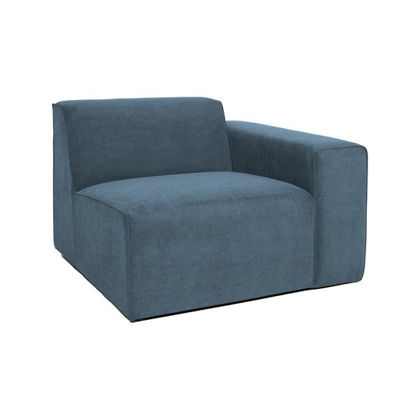 Niebieski sztruksowy moduł sofy (prawostronny) Sting – Scandic-image-1