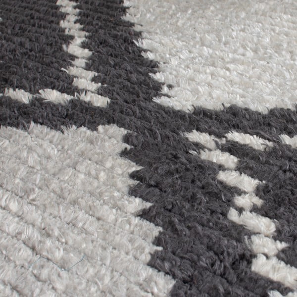 Szary dywan 230x160 cm Domino Zaid Berber – Flair Rugs-image-4