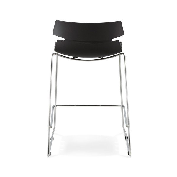 Czarne krzesło barowe Kokoon Design Reny-image-1