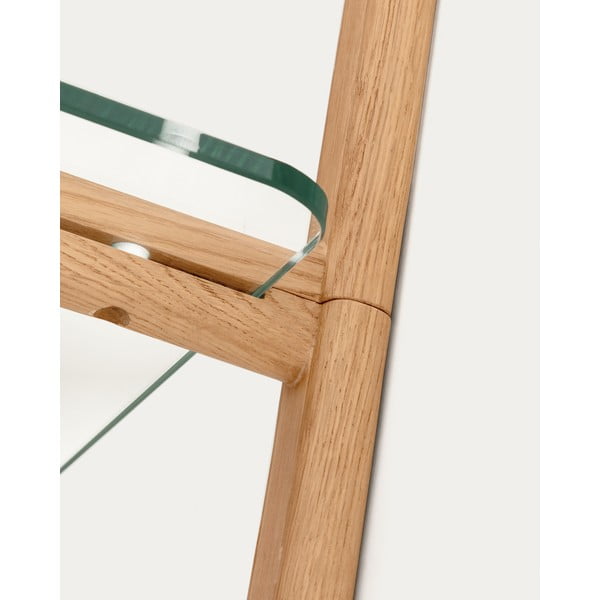 Szklany modułowy system półek w naturalnym kolorze 110x28x30,5 cm Sitra – Kave Home-image-4