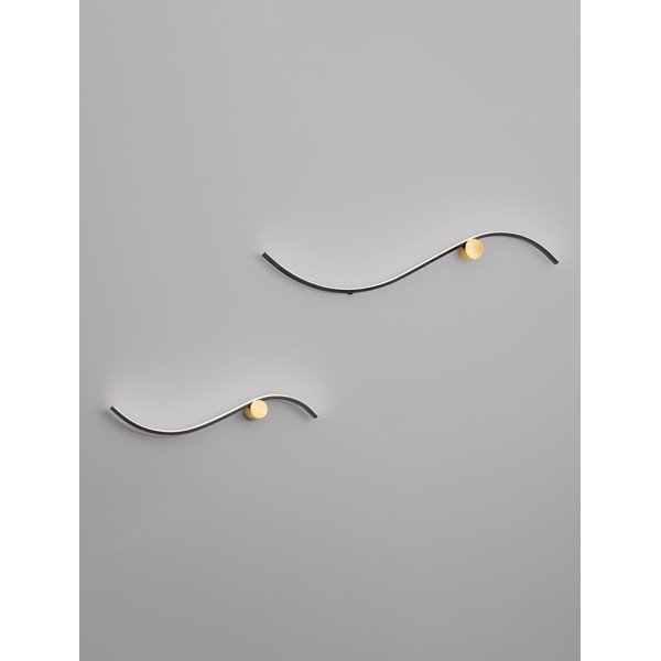 Aluminiowy kinkiet LED w kolorze matowej czerni Kima – Nova Luce-image-3