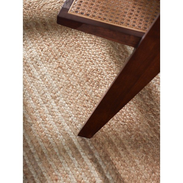 Chodnik z juty dwustronny/tkany ręcznie w naturalnym kolorze/w jasnym naturalnym kolorze 80x300 cm Juno – Hanse Home-image-2