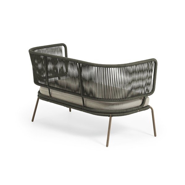 Zielona sofa ogrodowa ze stalową konstrukcją Kave Home Nadin-image-3