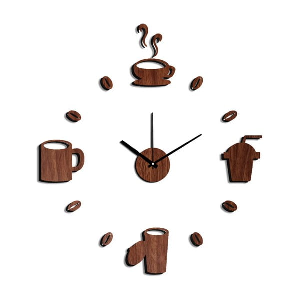 Zegar samoprzylepny Mauro Ferretti Coffee, ⌀ 60 cm