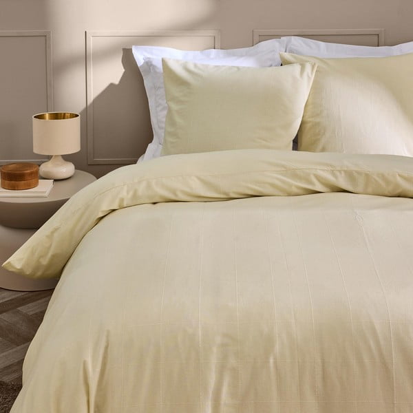 Pościel dwuosobowa w kolorze kości słoniowej 240x220 cm Linella – douceur d'intérieur-image-2