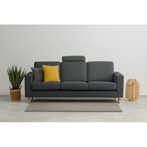 Antracytowa sofa 217 cm Focus – Scandic-image-1