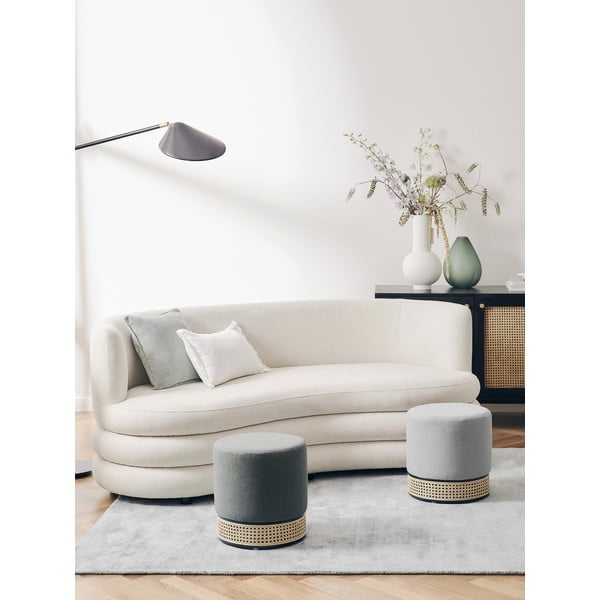 Ciemnozielony puf Westwing Collection Mara-image-4