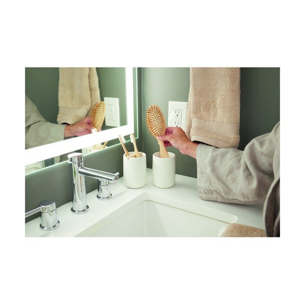 Biały ceramiczny kubek na szczoteczki iDesign Vanity-image-2
