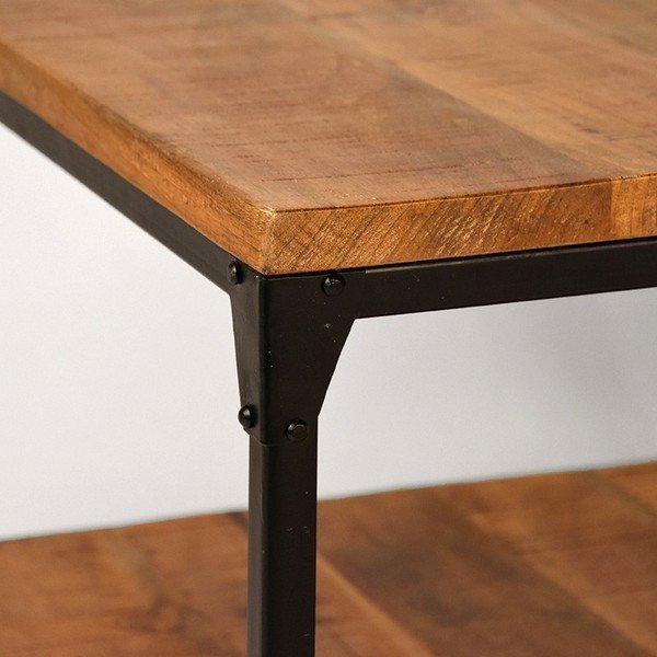 Stolik z blatem z drewna mango LABEL51 Sturdy, szer. 60 cm-image-4