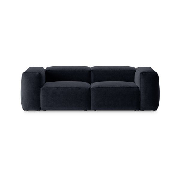 Ciemnoniebieska sofa 224 cm Bergamo – Cosmopolitan Design