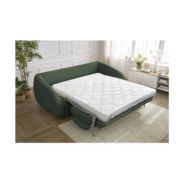 Zielona rozkładana sofa 235 cm Cezanne – Bobochic Paris-image-1