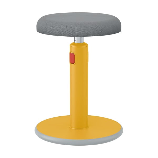 Żółte ergonomiczne krzesło balansujące Leitz Cosy Ergo