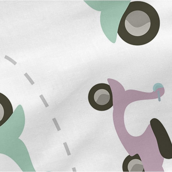 Dziecięce bawełniane prześcieradło Happynois Summer Time, 140x70 cm-image-3