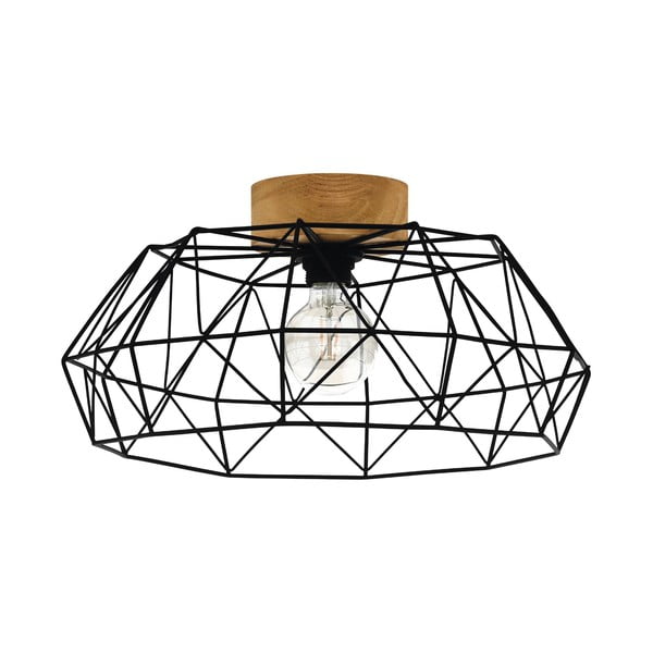 Lampa sufitowa w czarno-naturalnym kolorze PADSTOW – EGLO