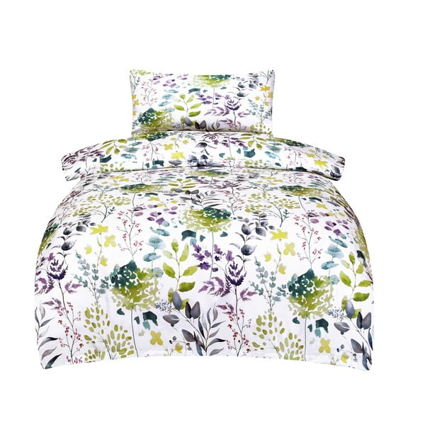 Biała pościel jednoosobowa z satyny bawełnianej 140x200 cm Savoy – My House