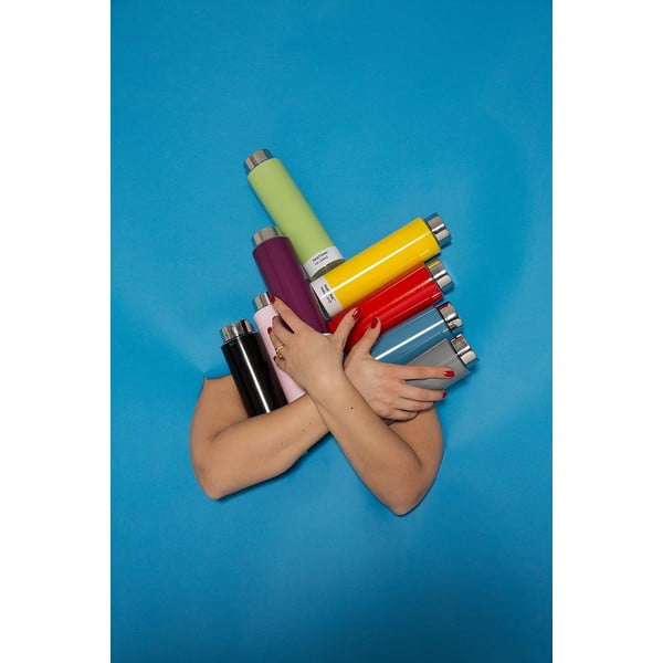 Żółta podróżna butelka z tritanu 500 ml Yellow 012 – Pantone-image-2