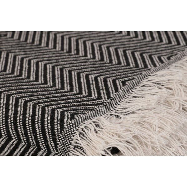Czarna/beżowa narzuta 170x210 cm Etnik – Mijolnir-image-2