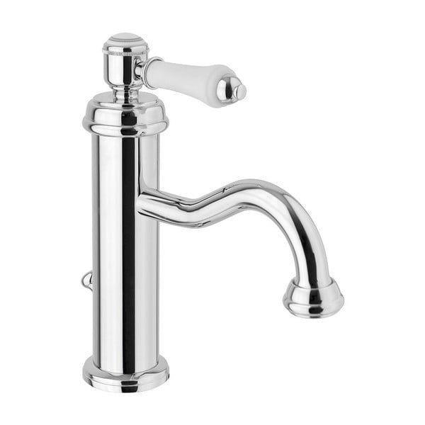 Bateria umywalkowa stojąca w kolorze srebra z połyskiem Vienna – Sapho