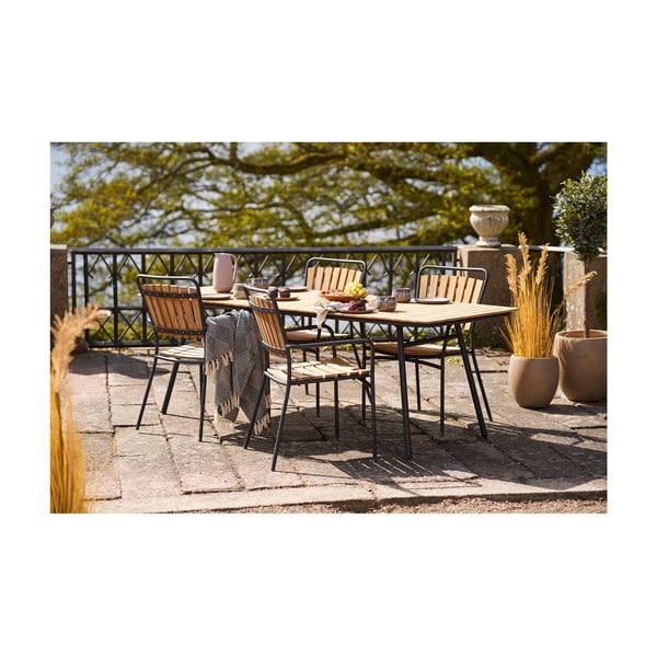 Niebieski koc z bawełny z recyklingu 130x180 cm Izmir – House Nordic-image-2