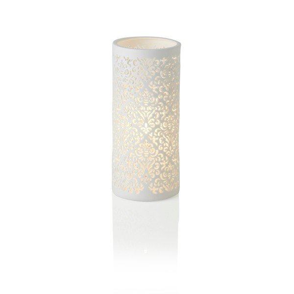 Porcelanowa lampa stołowa Brandani Jacquard, wys. 28 cm-image-1