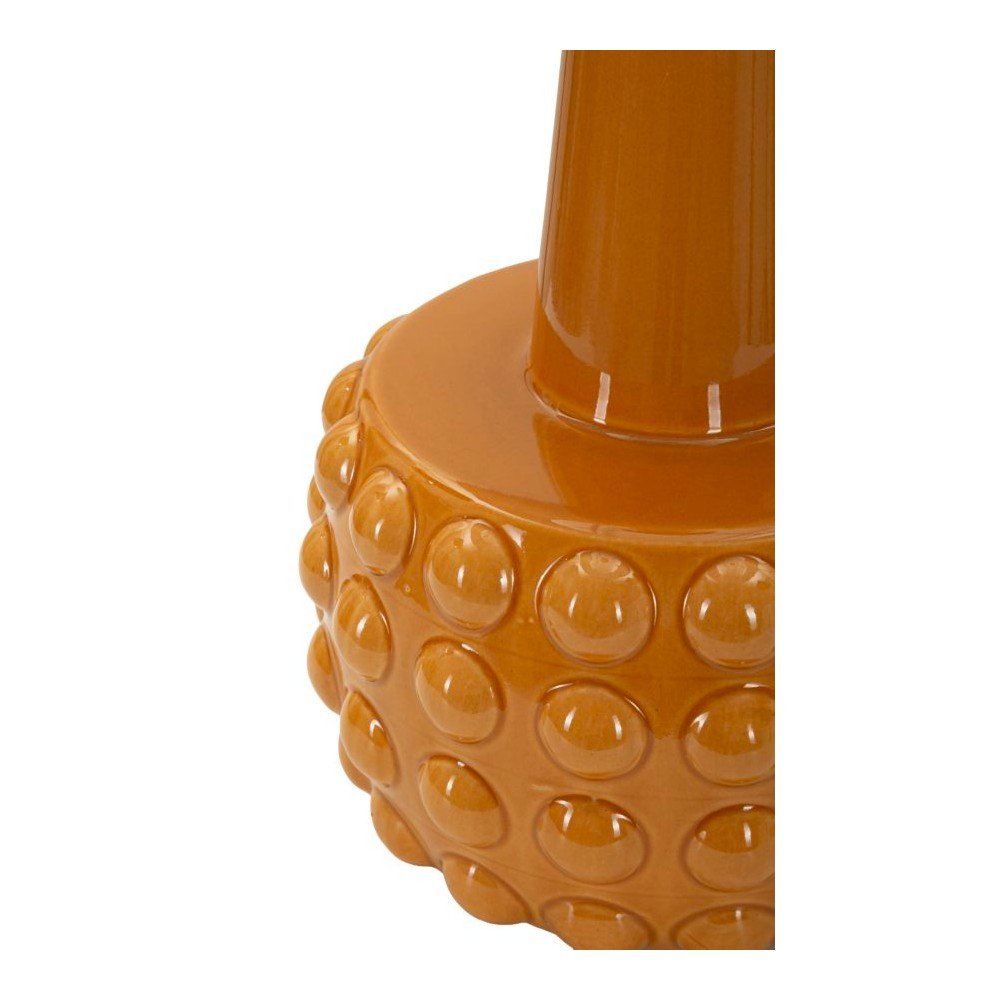 Musztardowa/biała lampa stołowa ceramiczna z tekstylnym kloszem (wysokość 51,5 cm) Gress – Mauro Ferretti (zdjęcie 5)