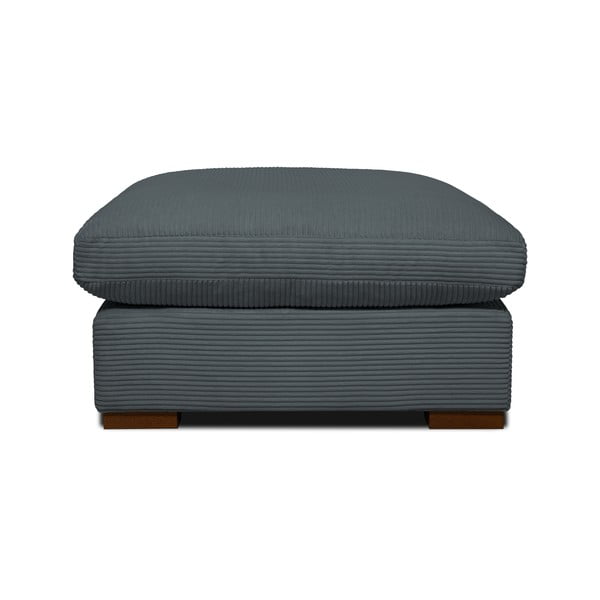 Szary sztruksowy puf Comfy – Scandic