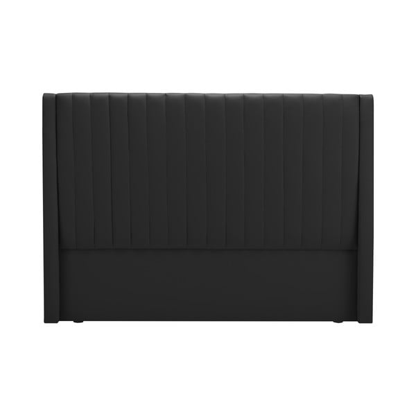 Czarny zagłówek łóżka Cosmopolitan design Dallas, 160x120 cm