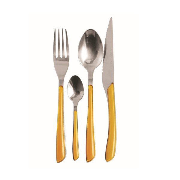 Komplet sztućców Capri Giallo, 24 szt.