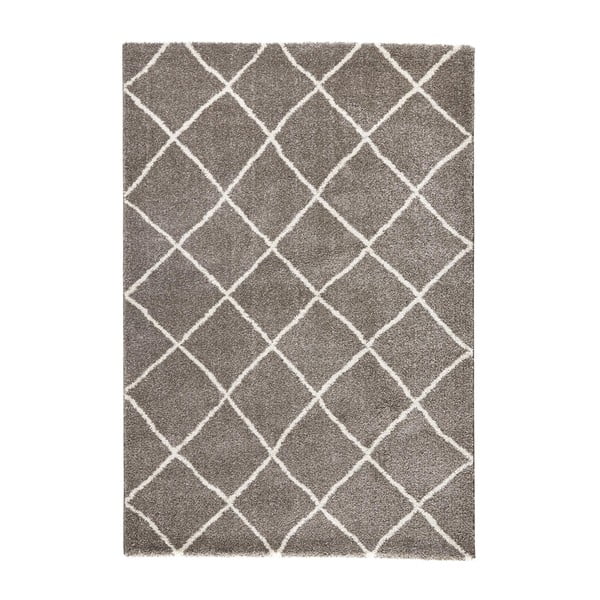 Brązowy dywan Mint Rugs Grid, 80x150 cm