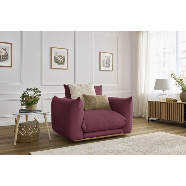 Bordowy fotel Ernest – Bobochic Paris-image-1