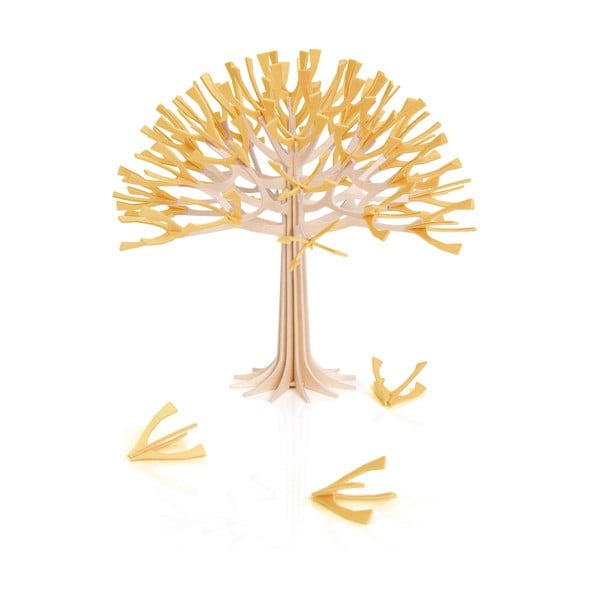 Składana dekoracja Lovi Season Tree Warm Yellow, 22 cm