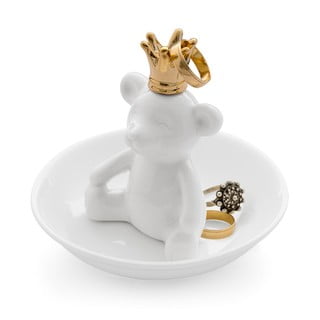 Porcelanowy stojak na biżuterię Miś − Balvi
