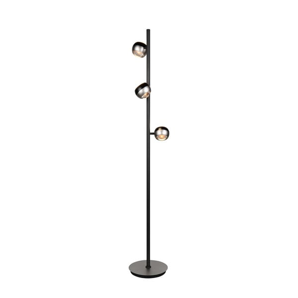 Lampa stojąca LED w czarno-srebrnym kolorze (wysokość 150 cm) Orbit – Trio Select-image-1