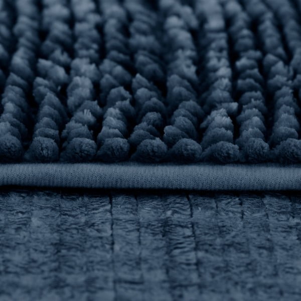 Ciemnoniebieski dywanik łazienkowy 70x120 cm Bati – Restilo-image-3