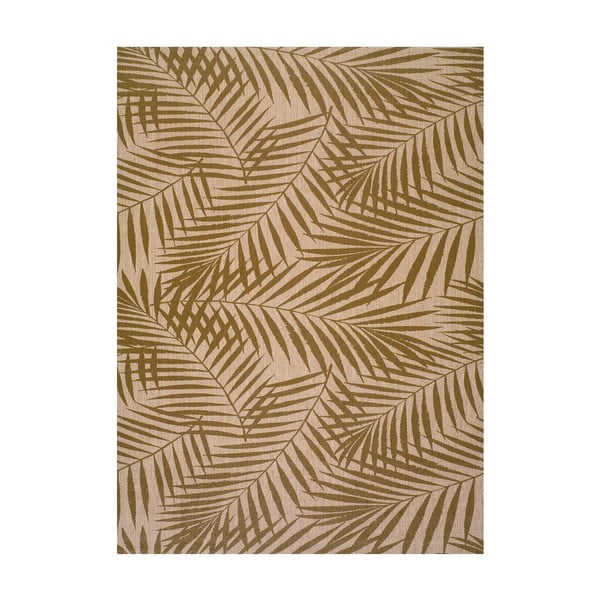 Brazowo-beżowy dywan zewnętrzny Universal Palm, 140x200 cm