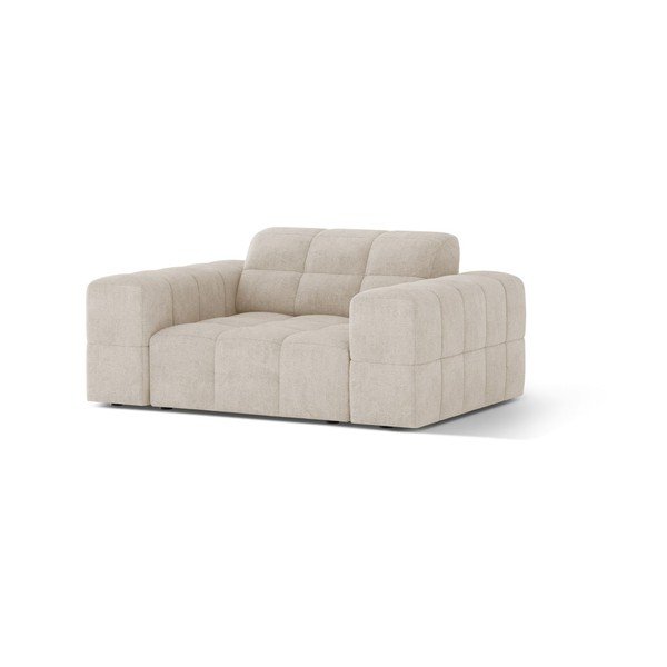 Kremowy fotel z tkaniny szenilowej Chicago – Cosmopolitan Design-image-1