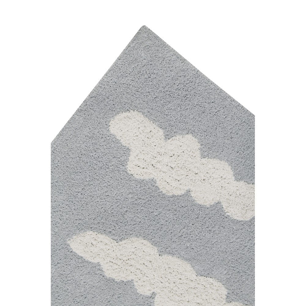 Szary dywan dziecięcy z mieszanki bawełny tkany ręcznie odpowiedni do prania 120x160 cm Clouds Grey – Lorena Canals (zdjęcie 5)