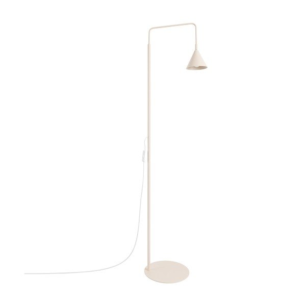 Beżowa stalowa lampa stojąca z elastyczną konstrukcją (wysokość 165 cm) Zylo – Sollux