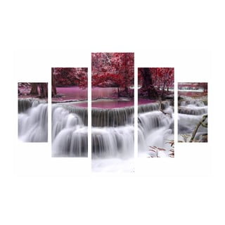 Obraz wieloczęściowy Waterfall, 92x56 cm
